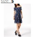 Michael Kors Printed Off-The-Shoulder Dress
