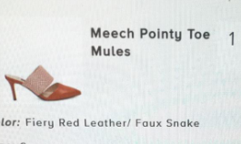 Nine west Meech Pointy Toe Mules