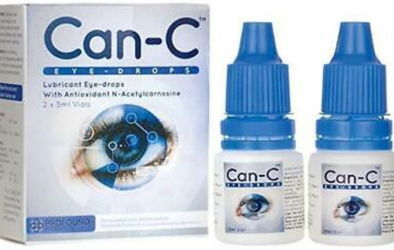 Can C Lubricant Eye Drops N-Acetylcarnosine 2x 5 ml Vials