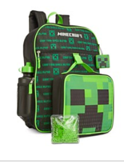 Bioworld Little & Big Boys 5-Pc. Minecraft Backpack & Lunch Kit Set