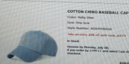 Ralph Cotton  chino  baseball hat 