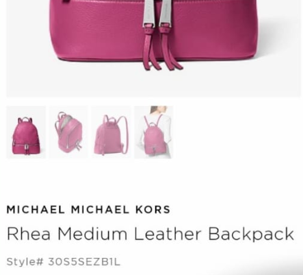 Michael Kors rhea medium leather