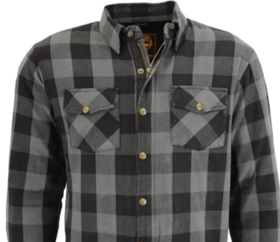 Milwaukee Performance MPM1630 Men's Armored Checkered Flannel Biker Shirt with Aramid® by DuPont™ Fibers