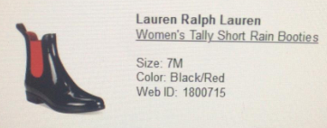 Lauren Ralph Lauren Women's Tally Short Rain Booties