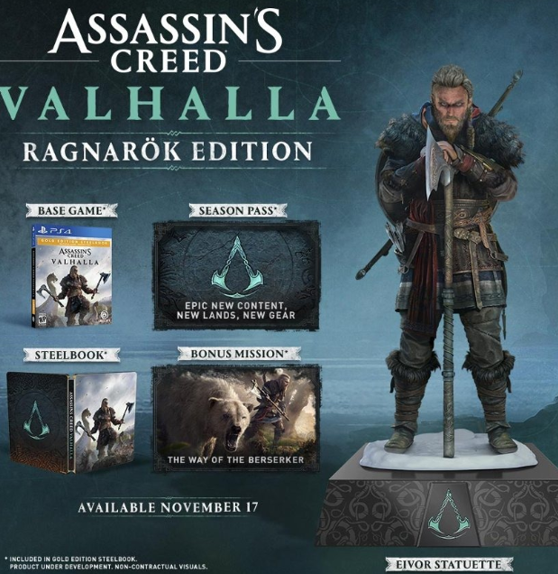 Ubisoft - Assassin's Creed Valhalla Ragnarok Edition Package for PlayStation 4