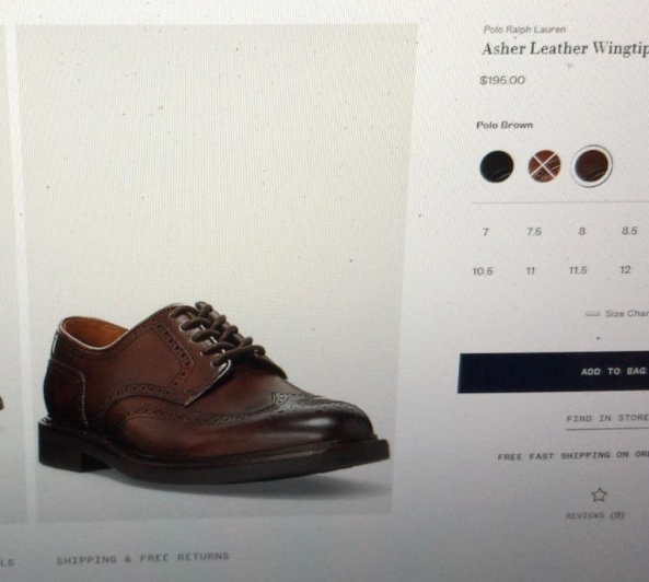 Ralph lauren Asher leather shoe