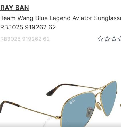 Ray Ban  aviator  sunglasses
