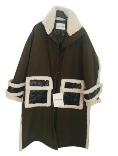 Stand studio khaki  coat   size 38 