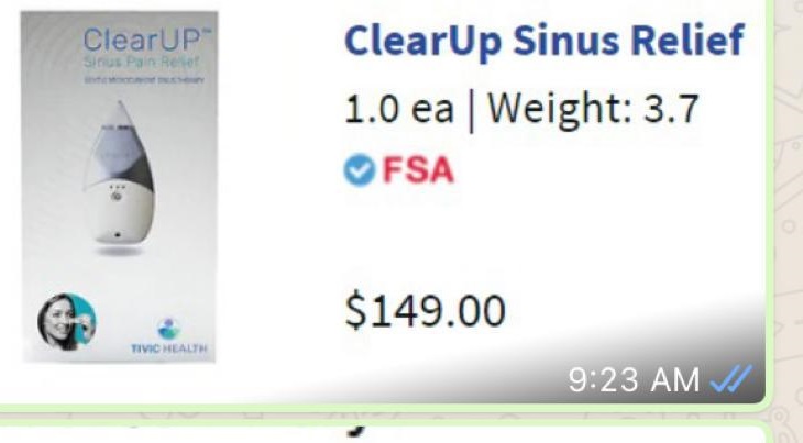 Clearup sinus relief