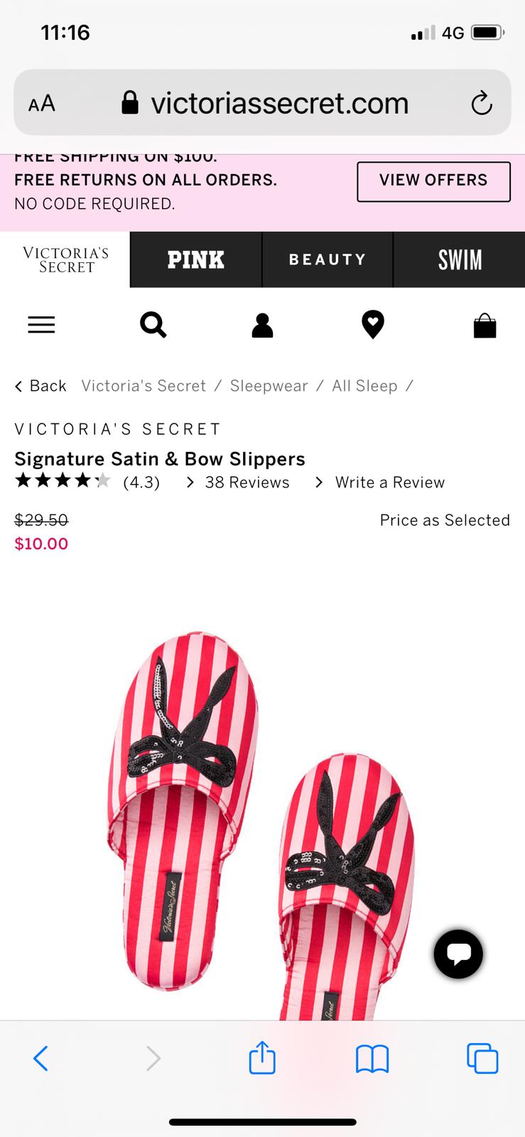 Victoria Secret  3 pijama's 2 slippers 