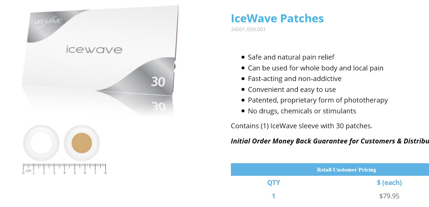 Lifewave Ice patches