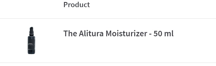 Alitura  moisturizer 50 ml x bundle of 9 