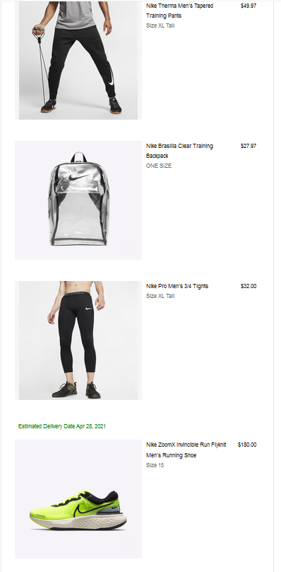 Nike  bundle of 2 items