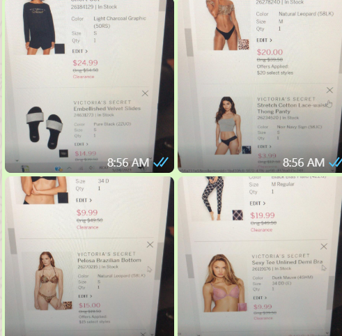 Victoria's Secret bundle of 8 items 