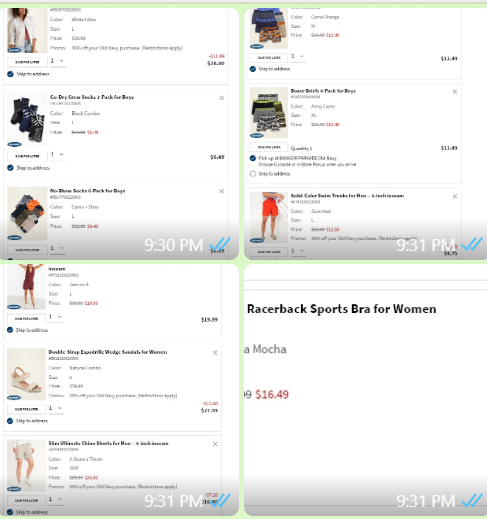 Old navy bundle of 10 items