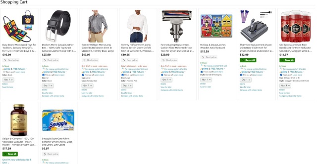 Amazon bundle of 10 items 