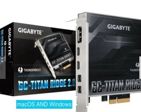 Gigabyte GC-Titan Ridge 2.0 Thunderbolt 3 USB-C flashed