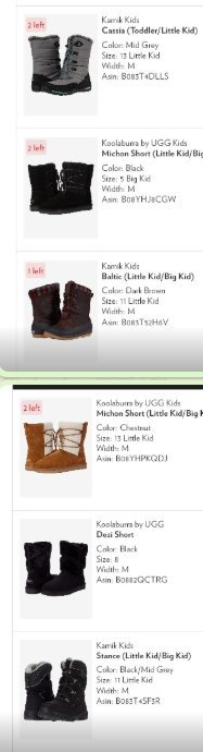 6pm bundle of 6 winter boots mix brand