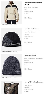 Columbia bundle  4 clothes items 